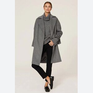 Grey Cocoon Coat | KF/KaufmanFranco Collective | Small